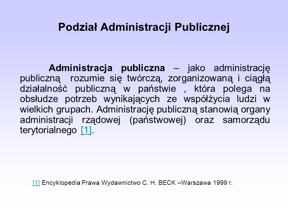 Podział Administracji Publicznej