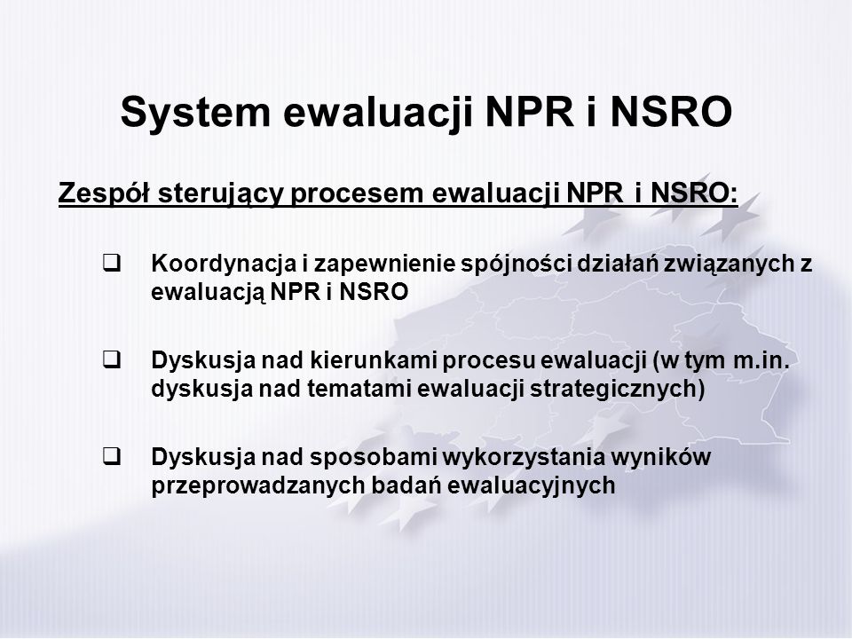 System ewaluacji NPR i NSRO