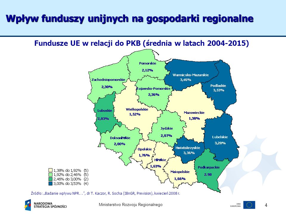 Wpływ funduszy unijnych na gospodarki regionalne