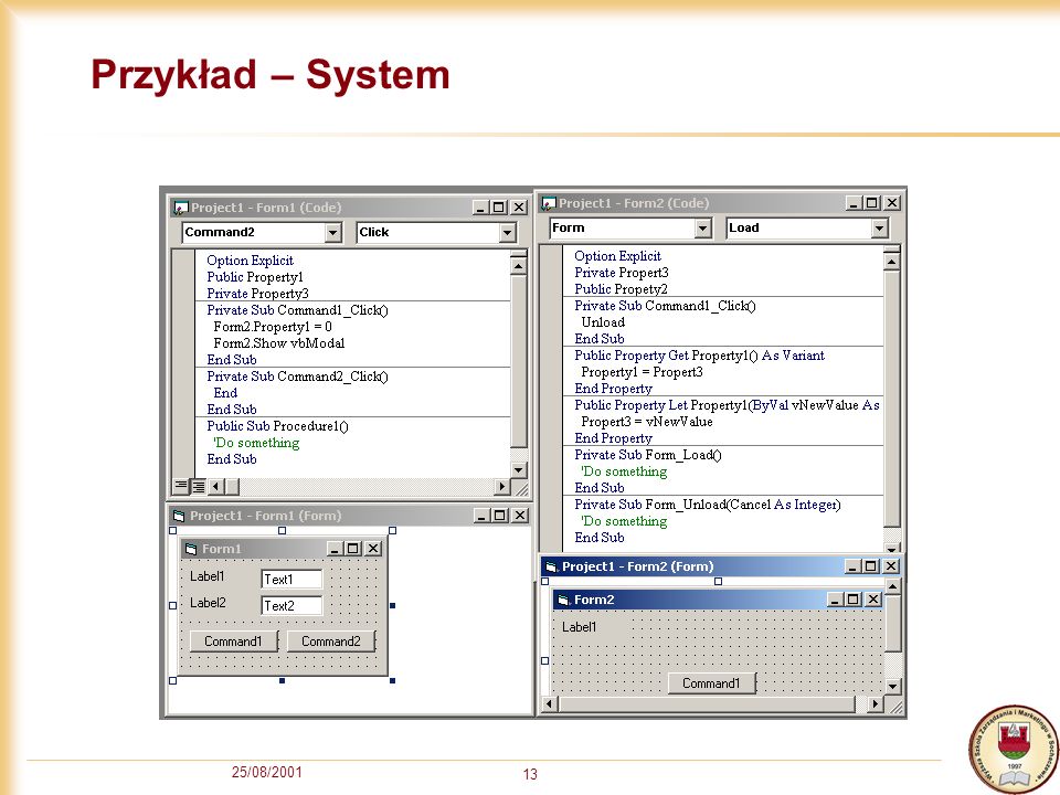 Przykład – System 25/08/2001