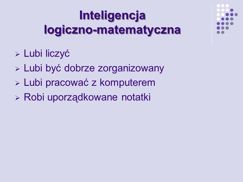 Inteligencja logiczno-matematyczna