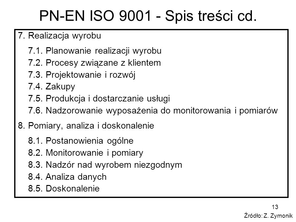 PN-EN ISO Spis treści cd.