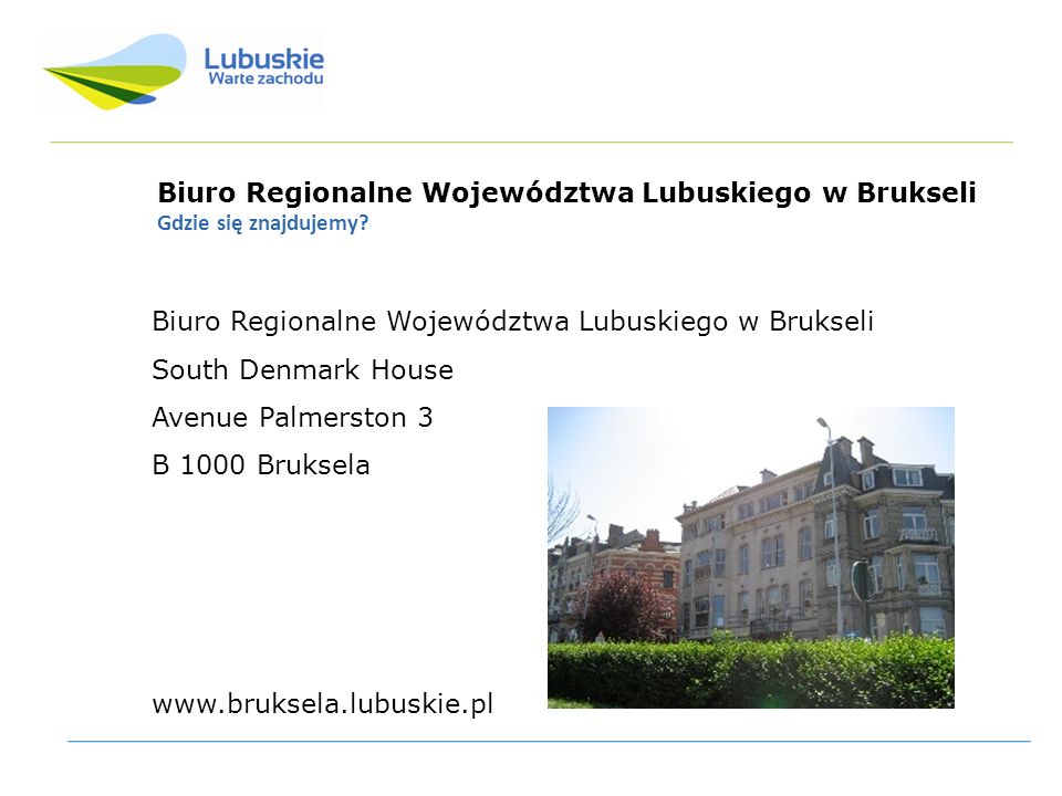 Biuro Regionalne Województwa Lubuskiego w Brukseli