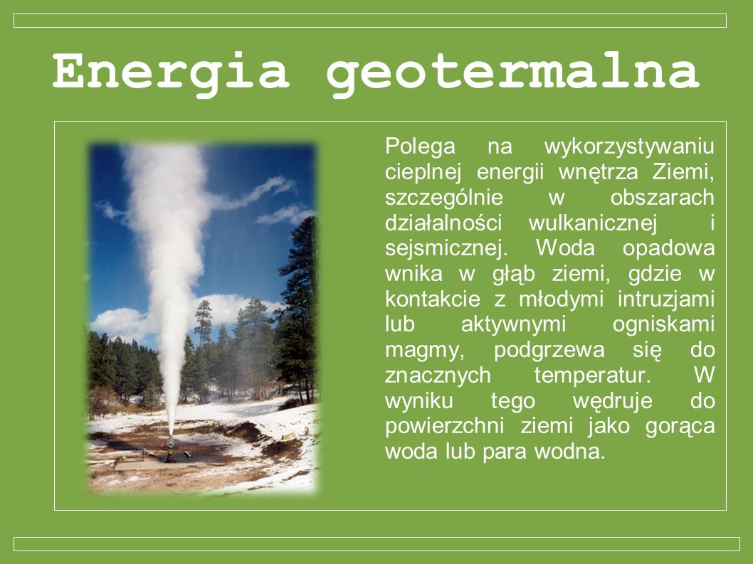 Energia geotermalna