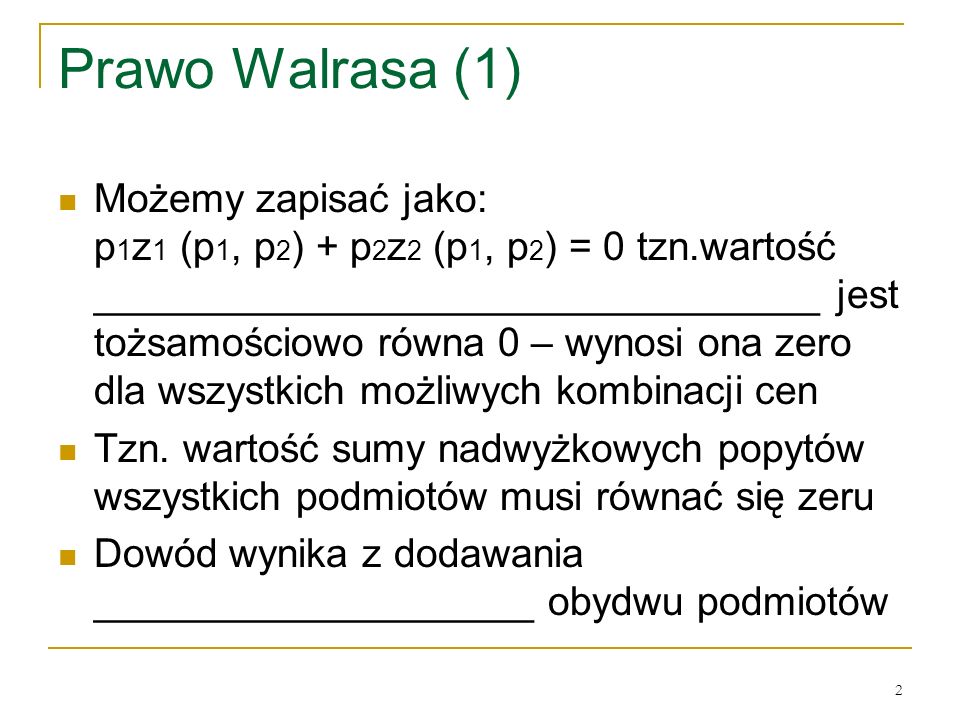 Prawo Walrasa (1)