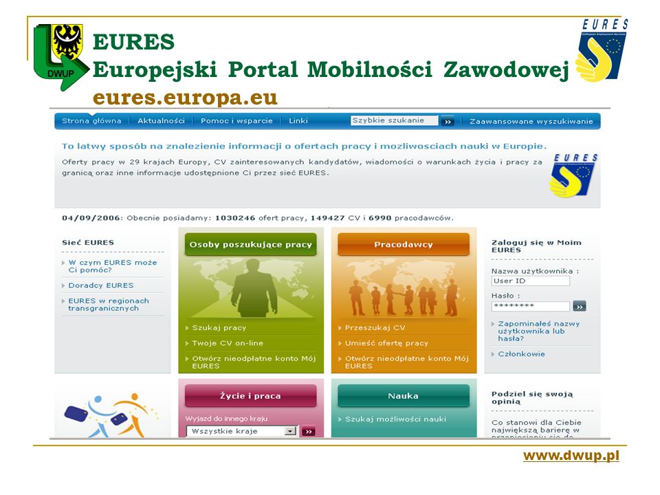 EURES Europejski Portal Mobilności Zawodowej eures.europa.eu