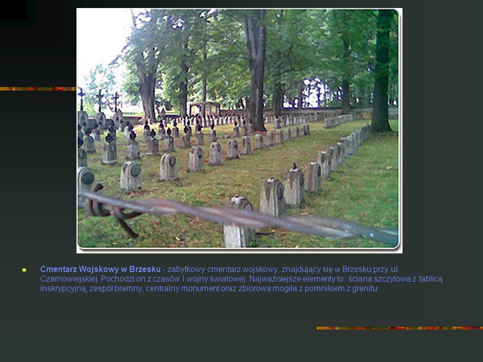 Cmentarz Wojskowy w Brzesku - zabytkowy cmentarz wojskowy, znajdujący się w Brzesku przy ul.