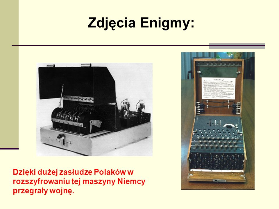 Zdjęcia Enigmy: Dzięki dużej zasłudze Polaków w rozszyfrowaniu tej maszyny Niemcy przegrały wojnę.