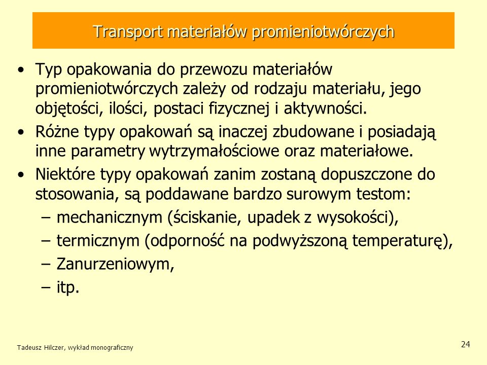 Transport materiałów promieniotwórczych