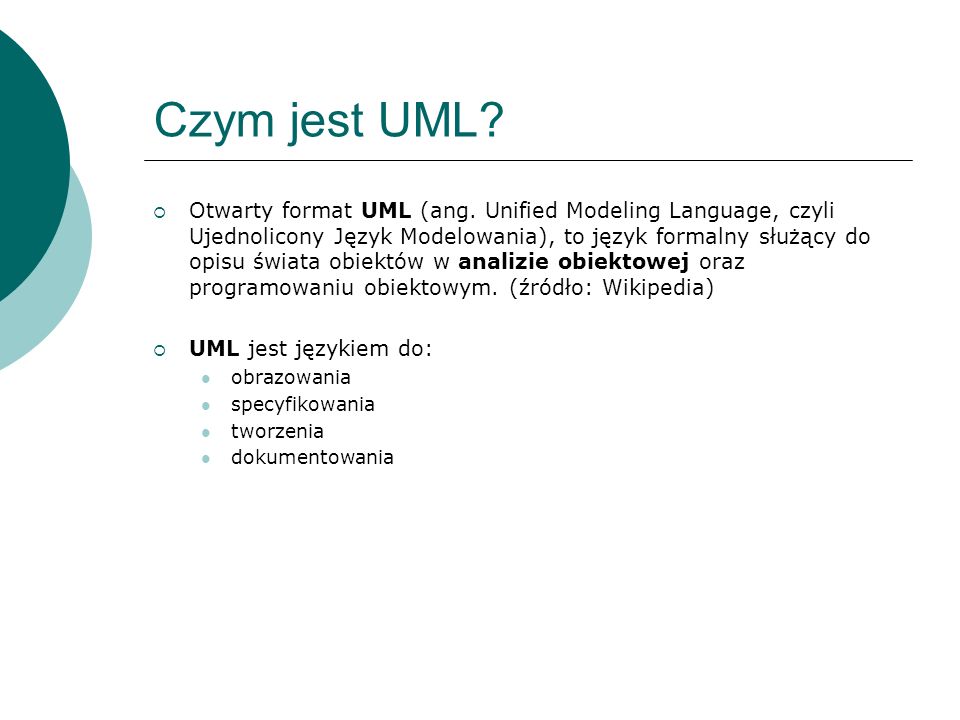 Czym jest UML