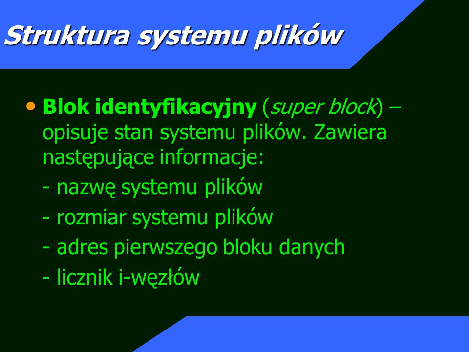 Struktura systemu plików