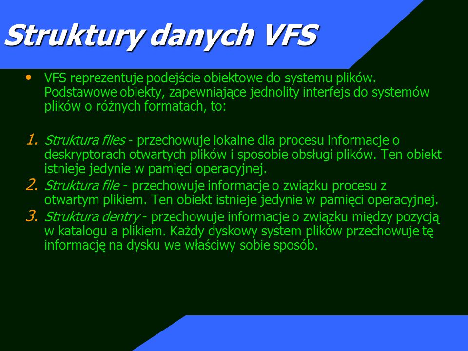 Struktury danych VFS