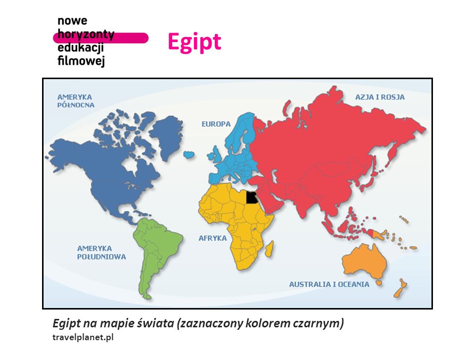 Egipt Egipt na mapie świata (zaznaczony kolorem czarnym)