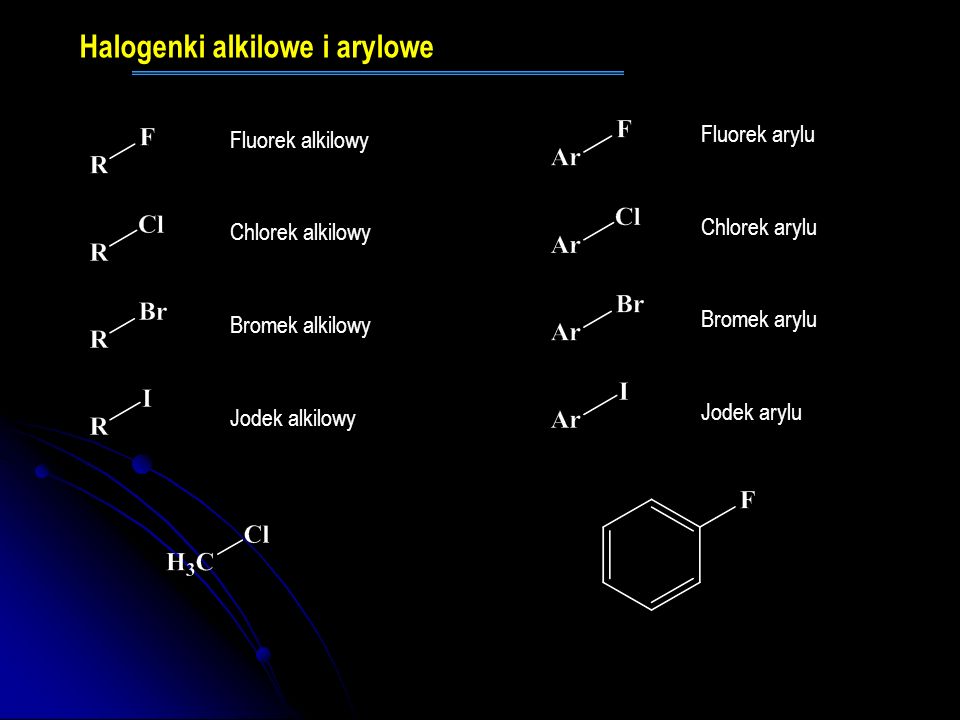 Halogenki alkilowe i arylowe