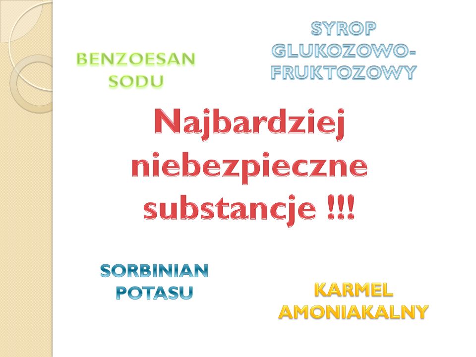 SYROP GLUKOZOWO-FRUKTOZOWY Najbardziej niebezpieczne substancje !!!
