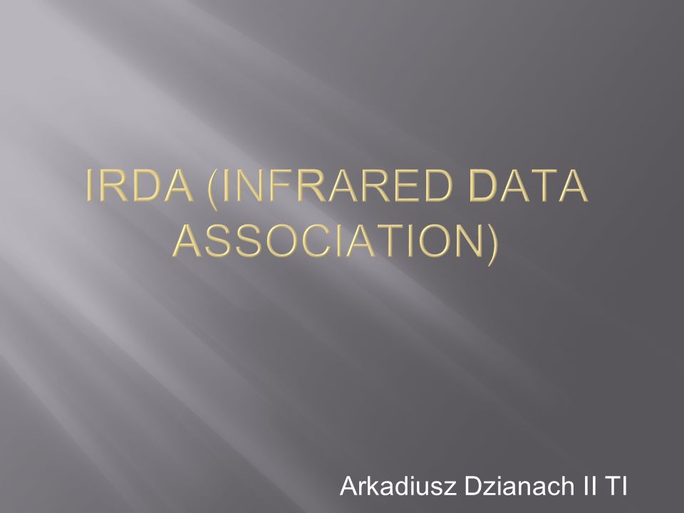 IrDA (Infrared Data Association)