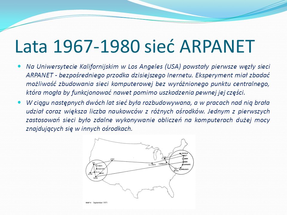 Lata sieć ARPANET
