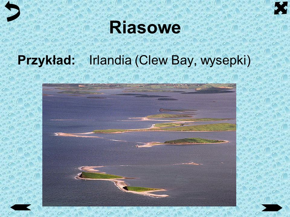 Riasowe Przykład: Irlandia (Clew Bay, wysepki)