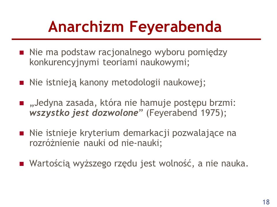 Anarchizm Feyerabenda