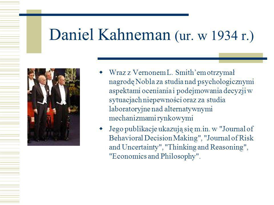 Daniel Kahneman (ur. w 1934 r.)