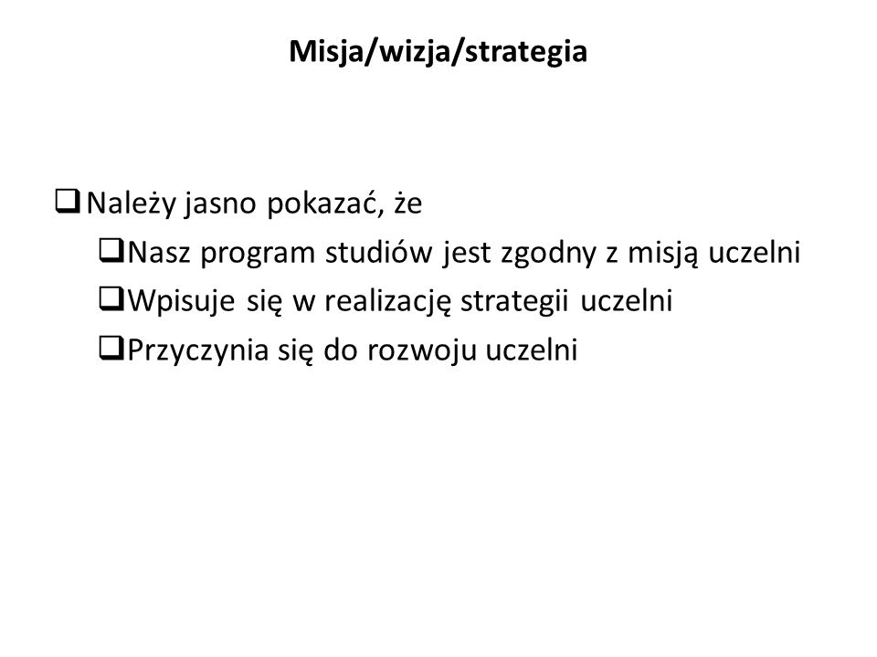Misja/wizja/strategia