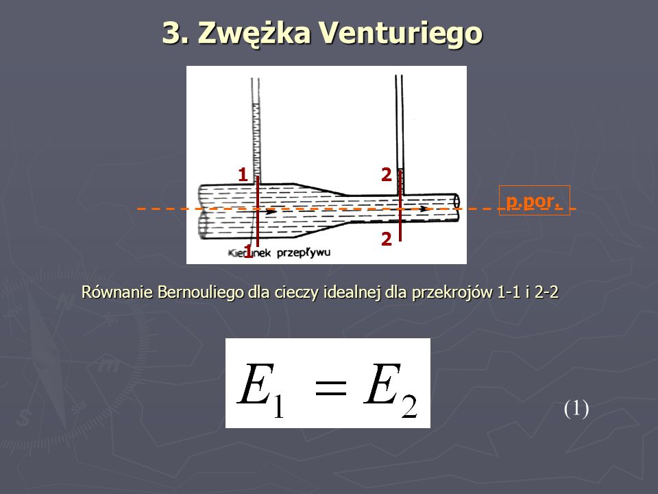 3. Zwężka Venturiego (1) 1 2 p.por.