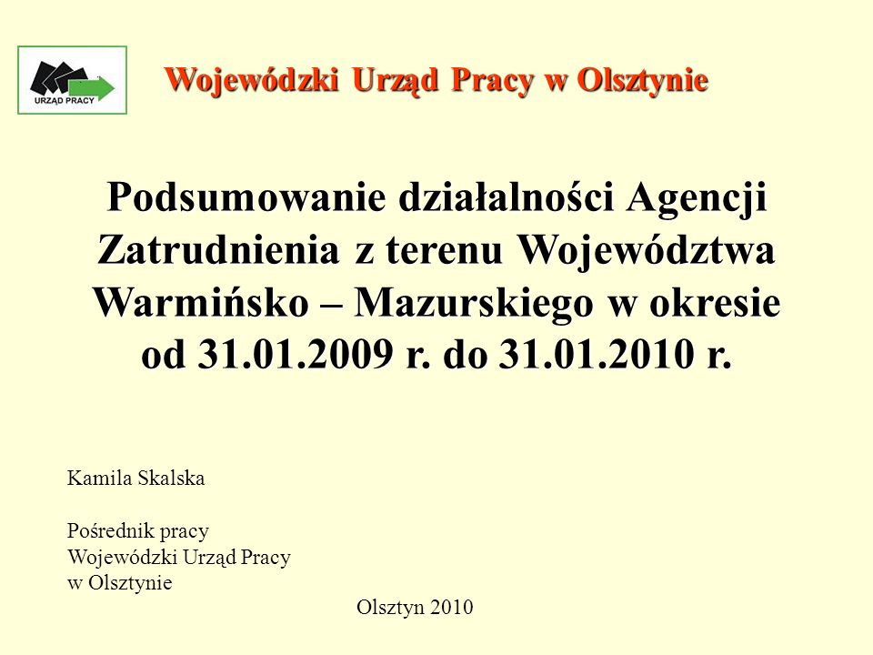 Wojewódzki Urząd Pracy w Olsztynie