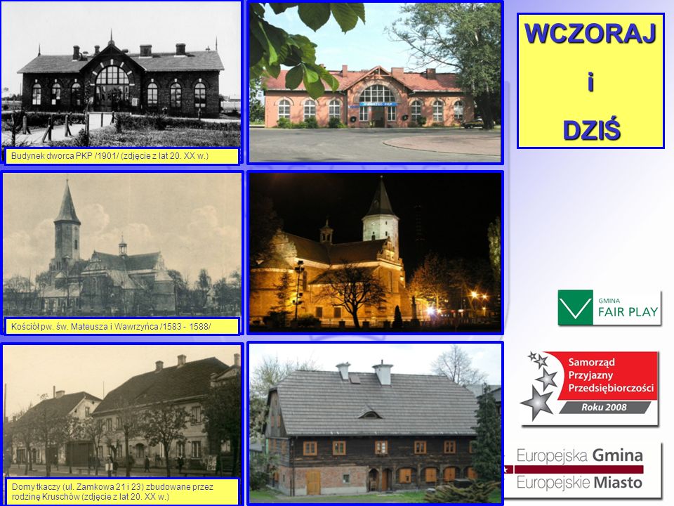 WCZORAJ i DZIŚ Budynek dworca PKP /1901/ (zdjęcie z lat 20. XX w.)