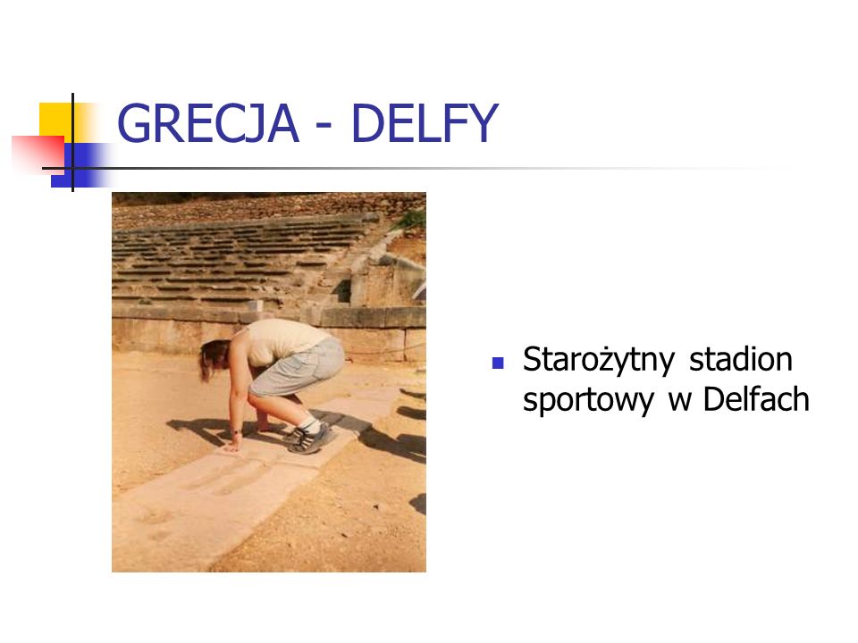 GRECJA - DELFY Starożytny stadion sportowy w Delfach