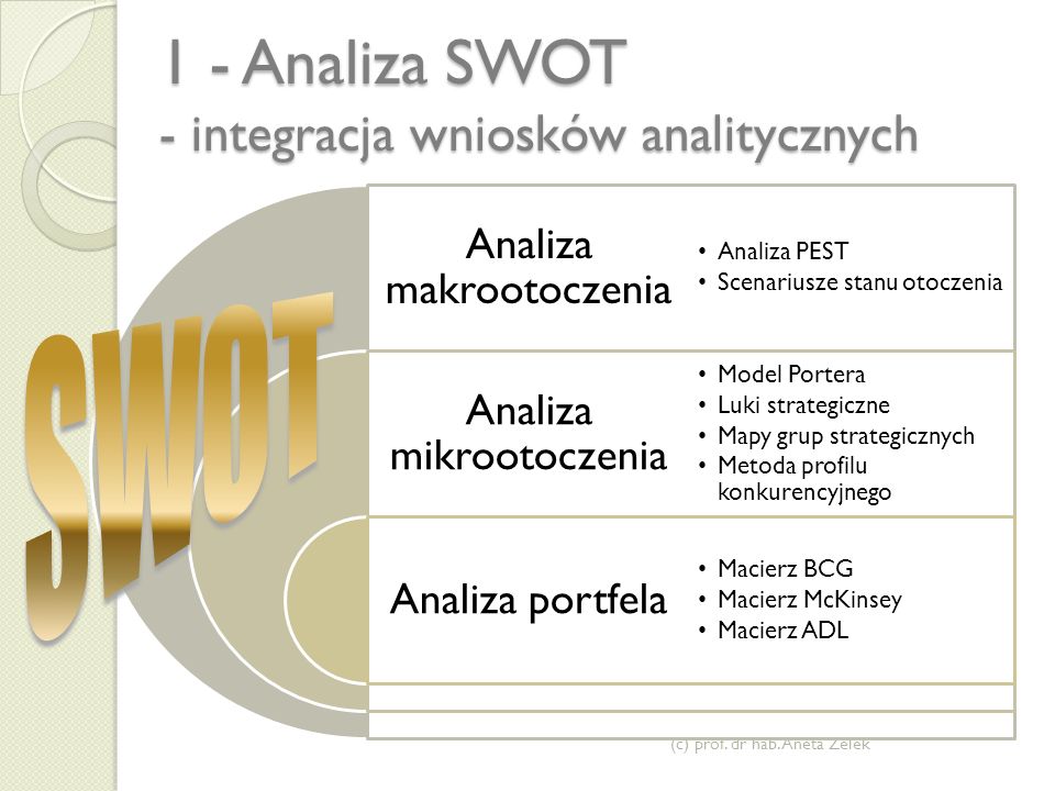 1 - Analiza SWOT - integracja wniosków analitycznych