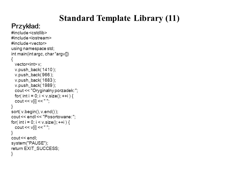 Standard Template Library (11)