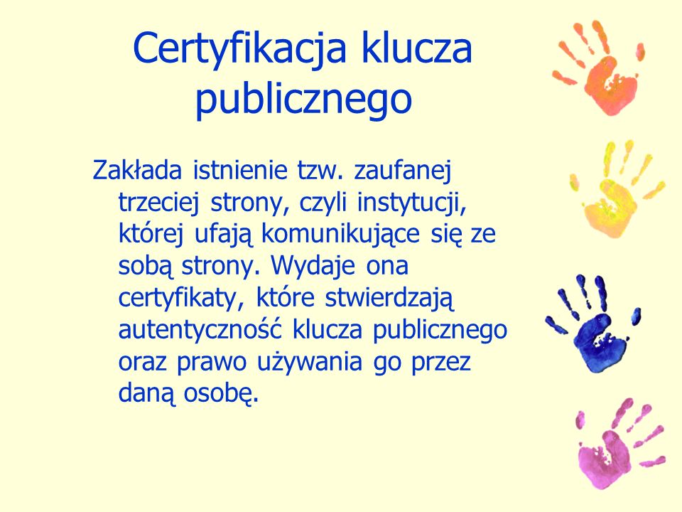 Certyfikacja klucza publicznego