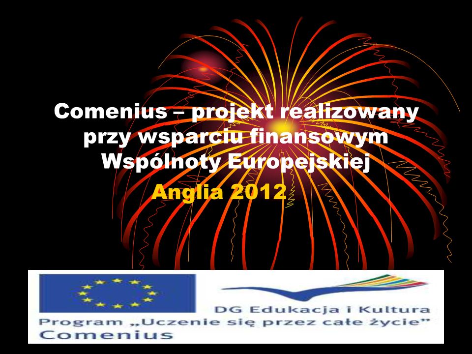 Comenius – projekt realizowany przy wsparciu finansowym Wspólnoty Europejskiej