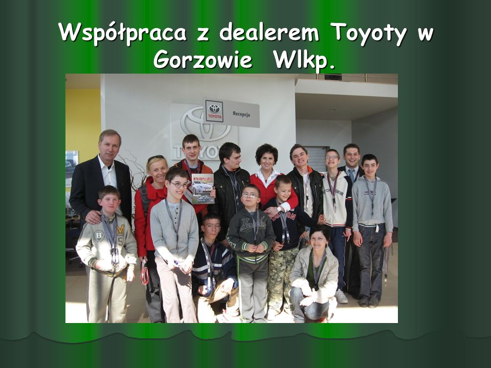 Współpraca z dealerem Toyoty w Gorzowie Wlkp.