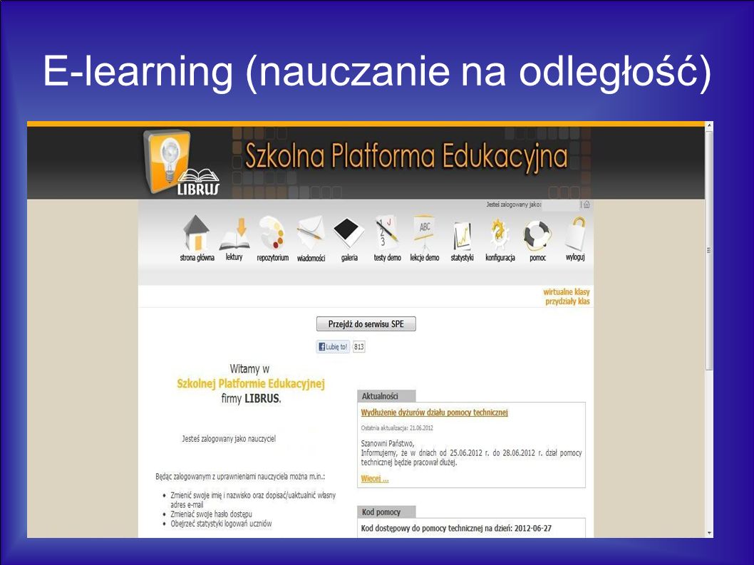 E-learning (nauczanie na odległość)