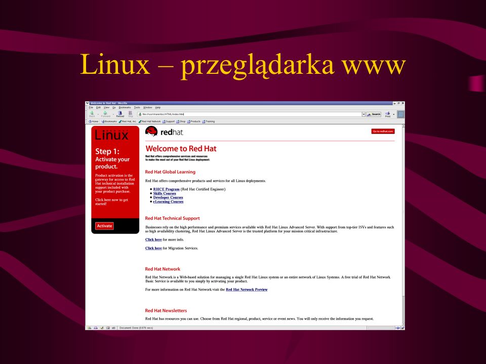Linux – przeglądarka www