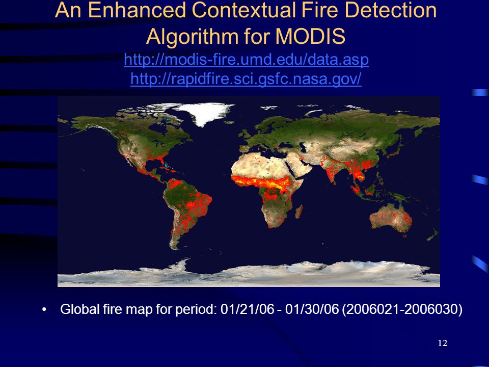 An Enhanced Contextual Fire Detection Algorithm for MODIS