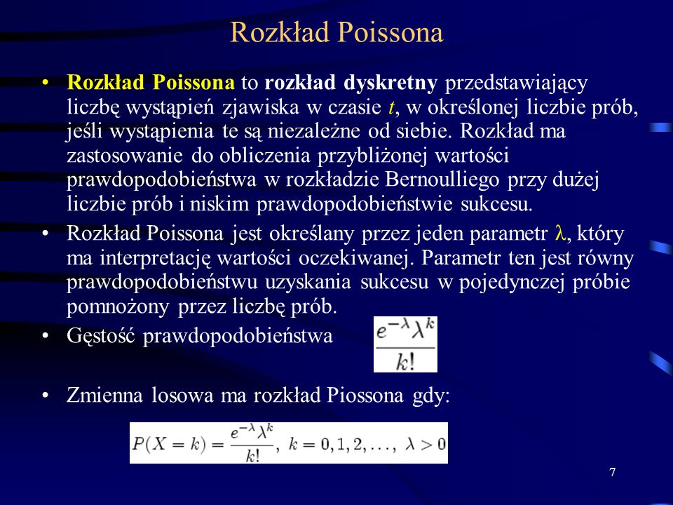 Rozkład Poissona