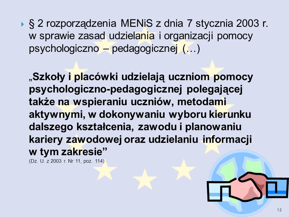 § 2 rozporządzenia MENiS z dnia 7 stycznia 2003 r