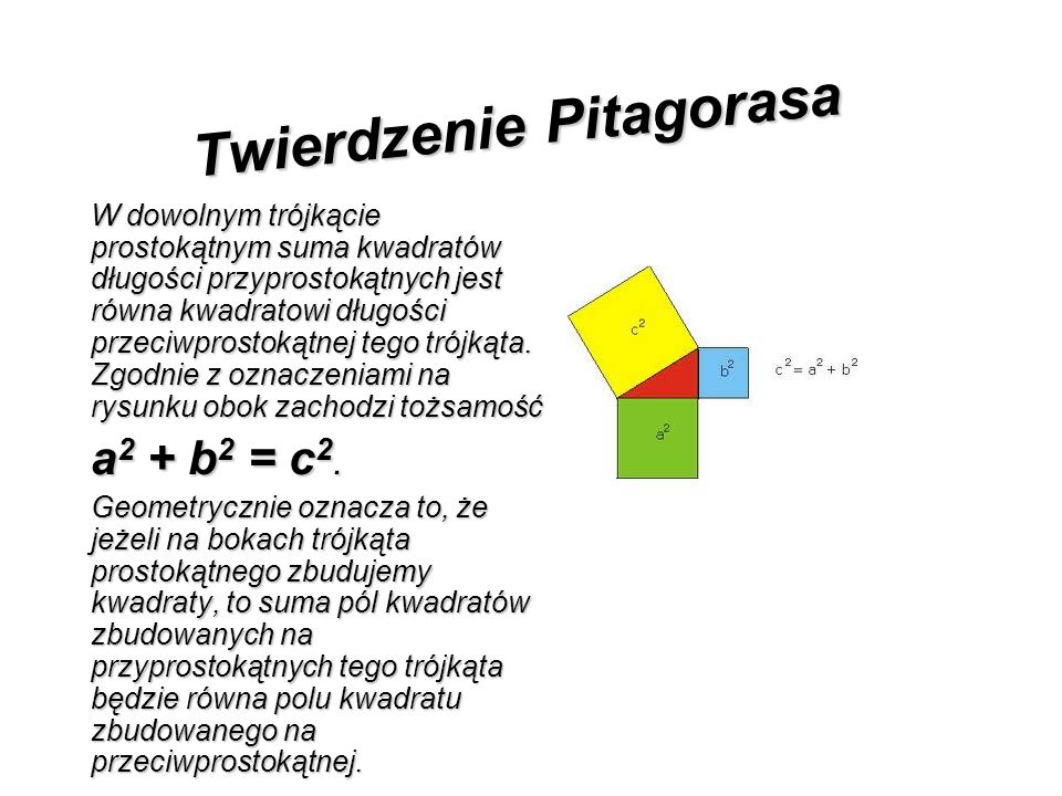 Twierdzenie Pitagorasa