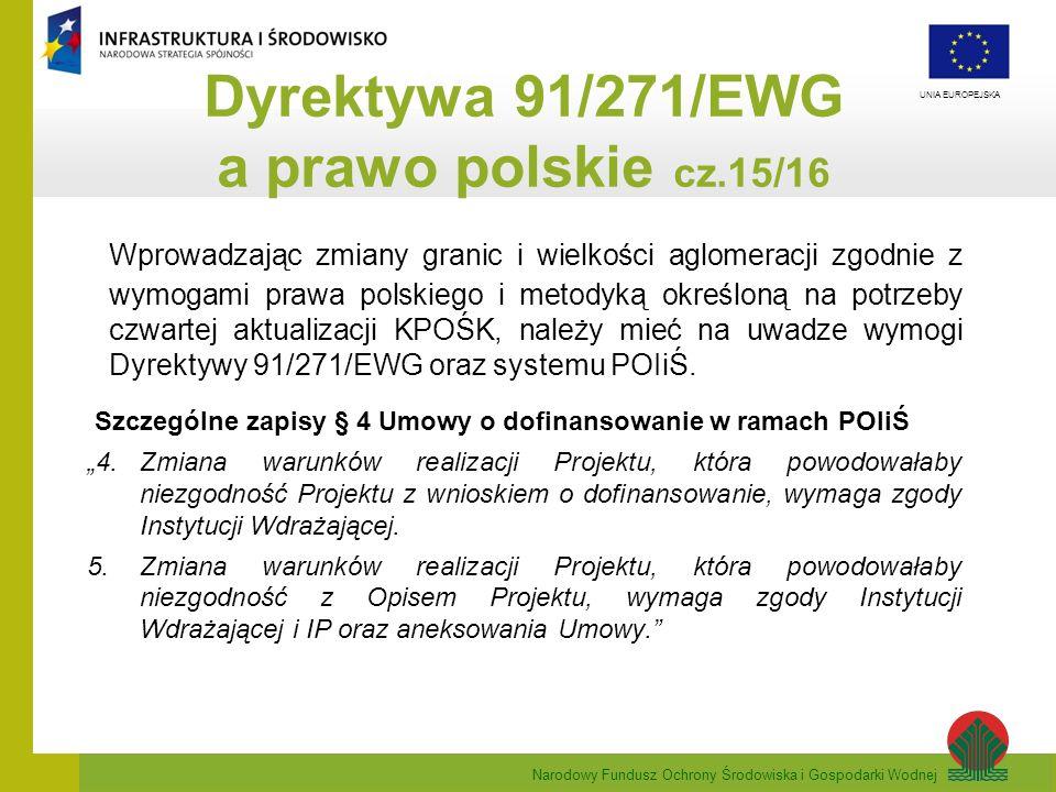 Dyrektywa 91/271/EWG a prawo polskie cz.15/16