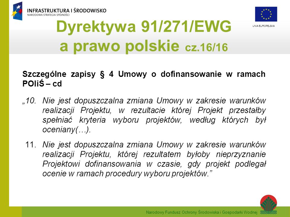 Dyrektywa 91/271/EWG a prawo polskie cz.16/16