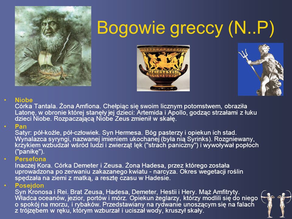 Bogowie greccy (N..P)