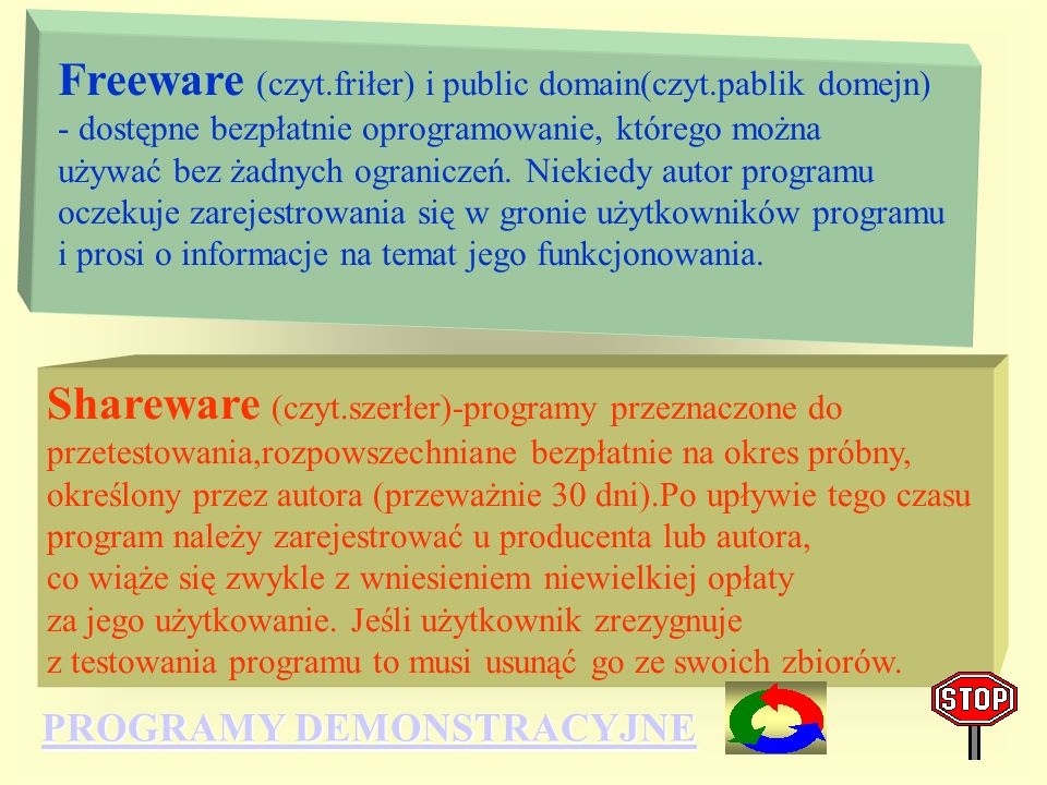 Freeware (czyt. friłer) i public domain(czyt