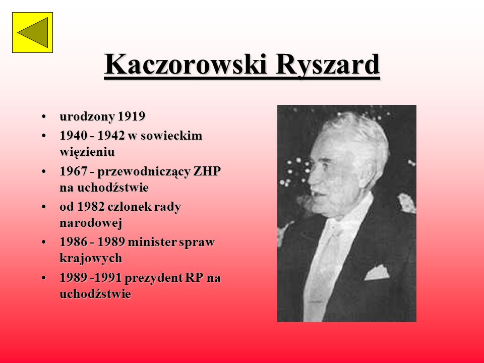 Kaczorowski Ryszard urodzony w sowieckim więzieniu