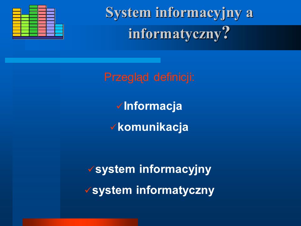 System informacyjny a informatyczny