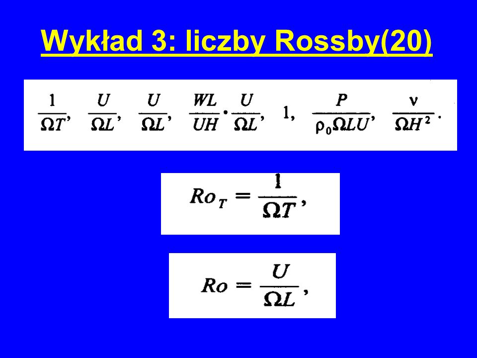 Wykład 3: liczby Rossby(20)