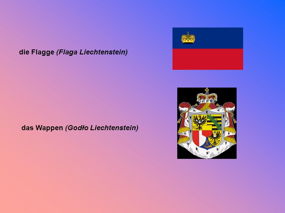 die Flagge (Flaga Liechtenstein)
