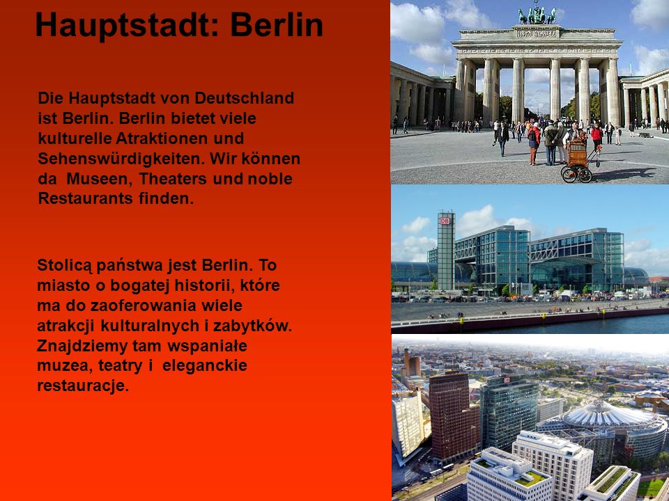 Hauptstadt: Berlin Brandenburger Tor