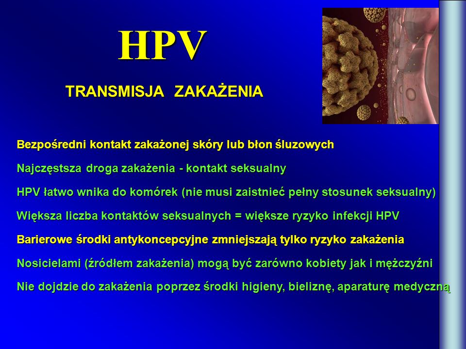 HPV TRANSMISJA ZAKAŻENIA